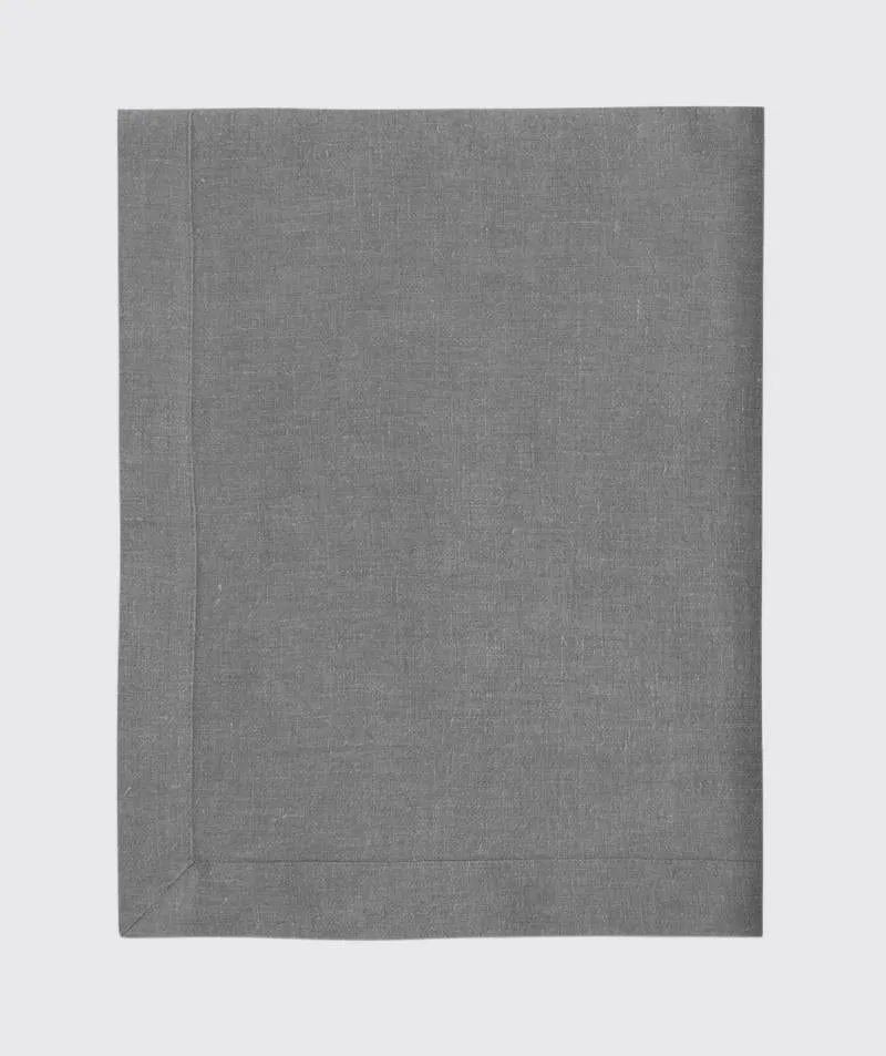 SAMPLE SALE<br>Charcoal Linen Tablecloth<br>160x325