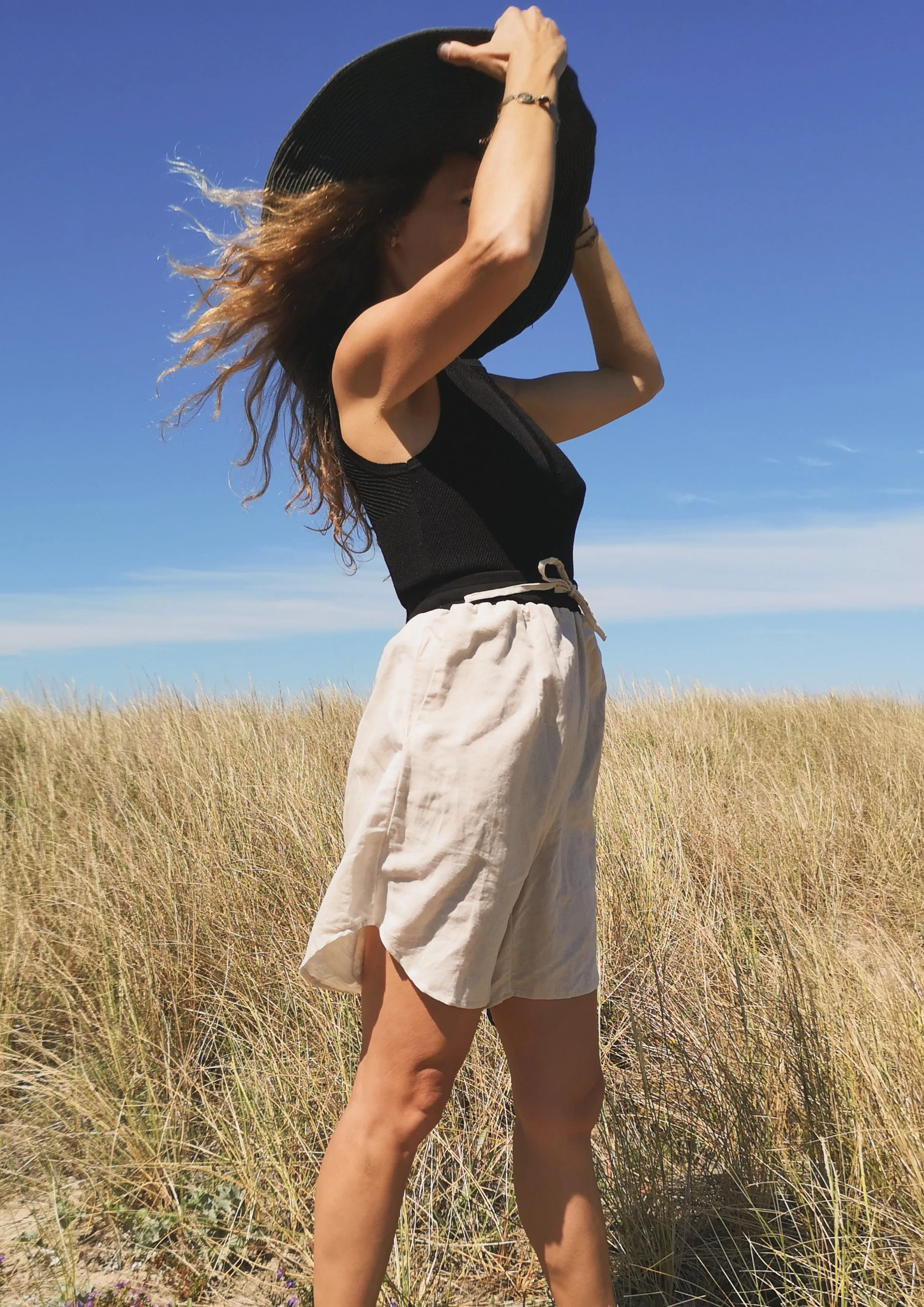 SHIRT SLEEVELESS STRETCH - KNIT black