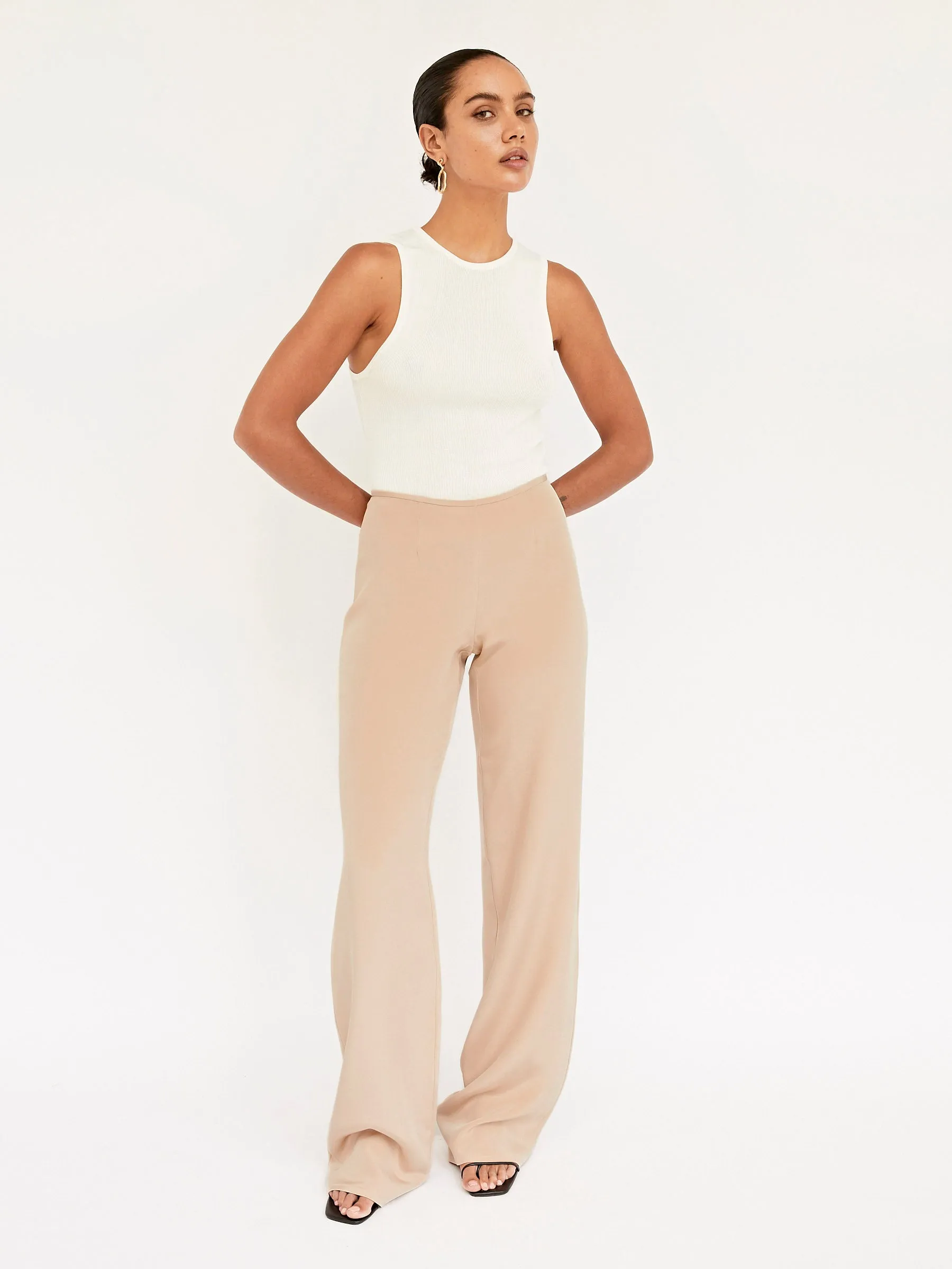 Silk Crepe Relaxed Pant