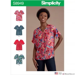 Simplicity Pattern S8949 Misses' Blouses