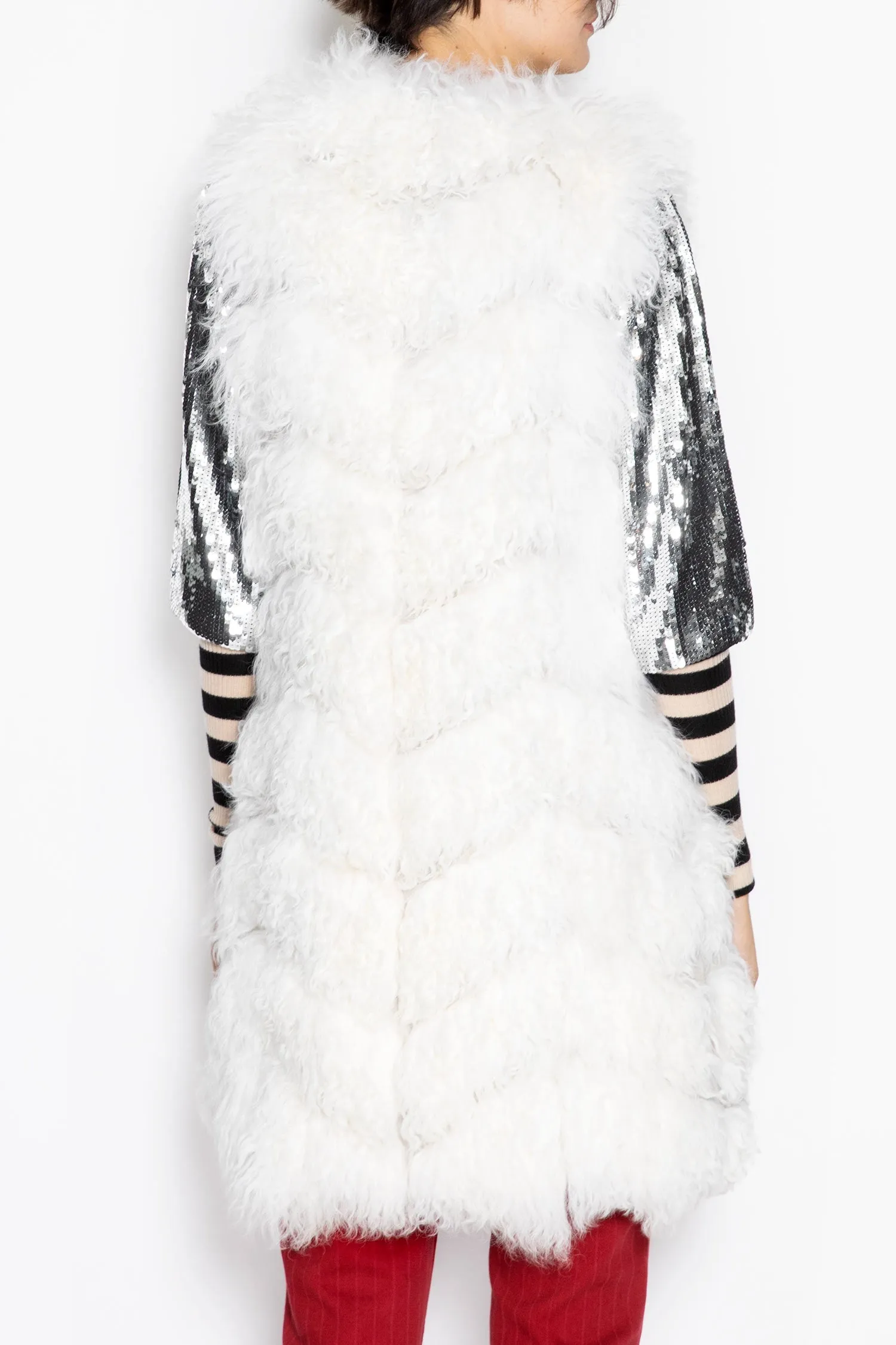 Sleeveless Fur Vest