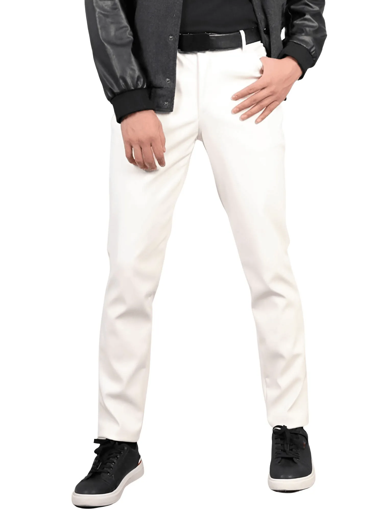 Slim Fit Men's Leather Pants