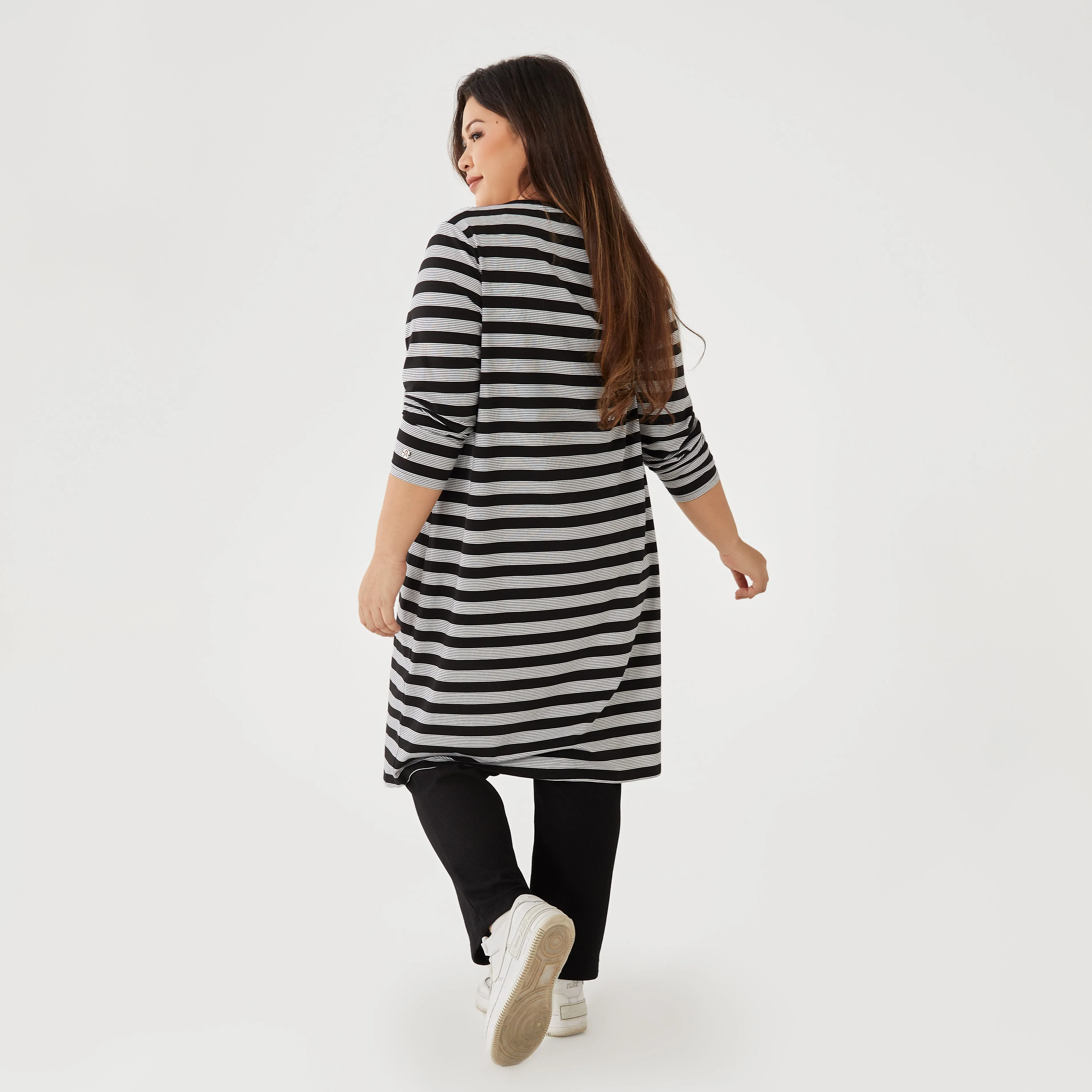 Stripe Long Cardigan