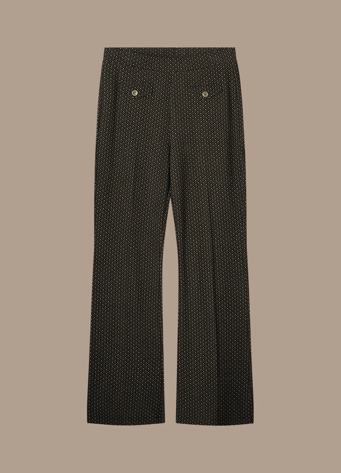 Summum Mini Pattern Jacquard Flared Pants