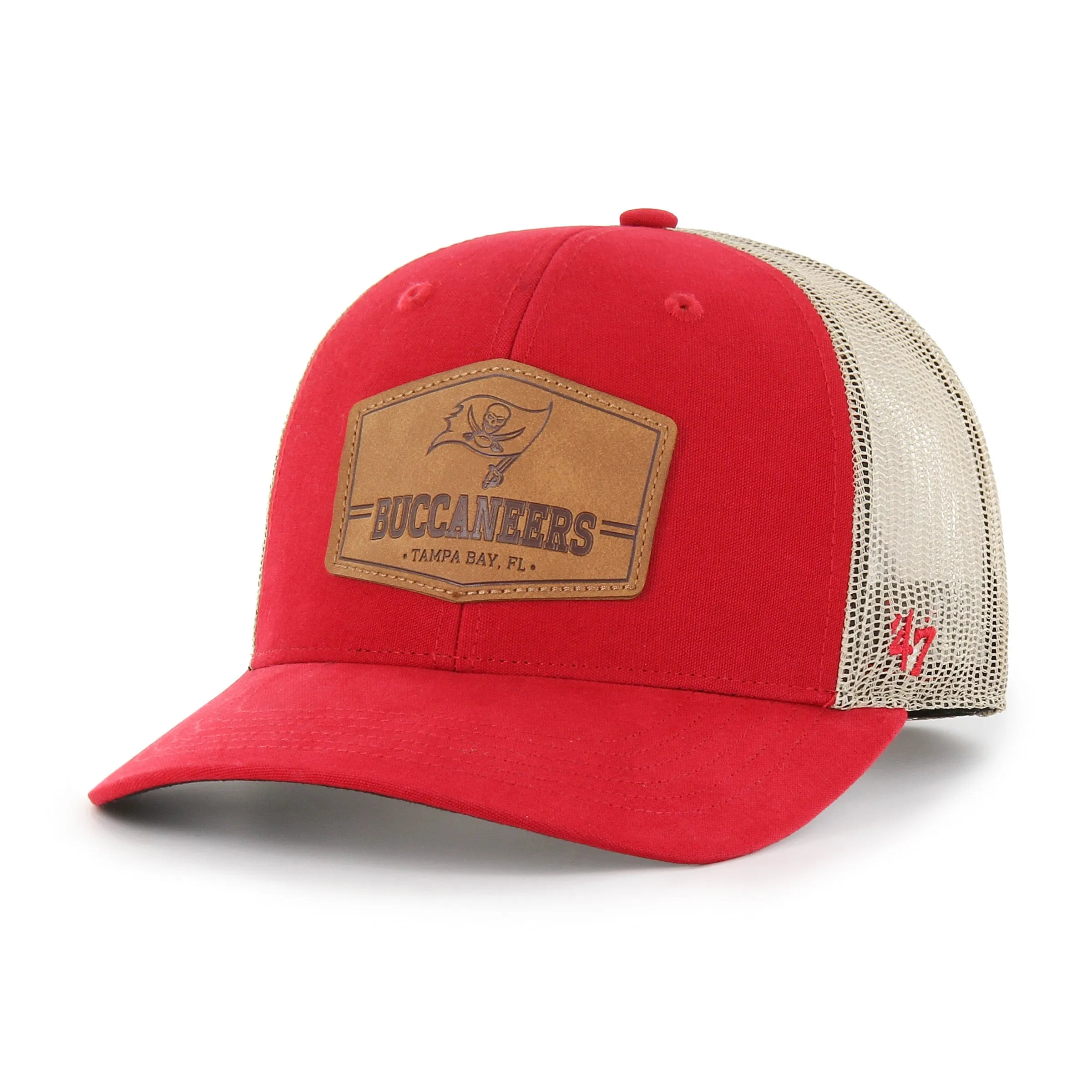 TAMPA BAY BUCCANEERS RAWHIDE VELCRO '47 TRUCKER