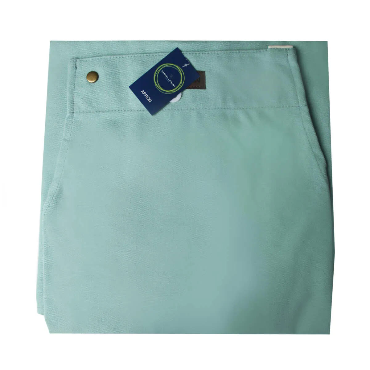 Teal Cotton Canvas Bib Apron