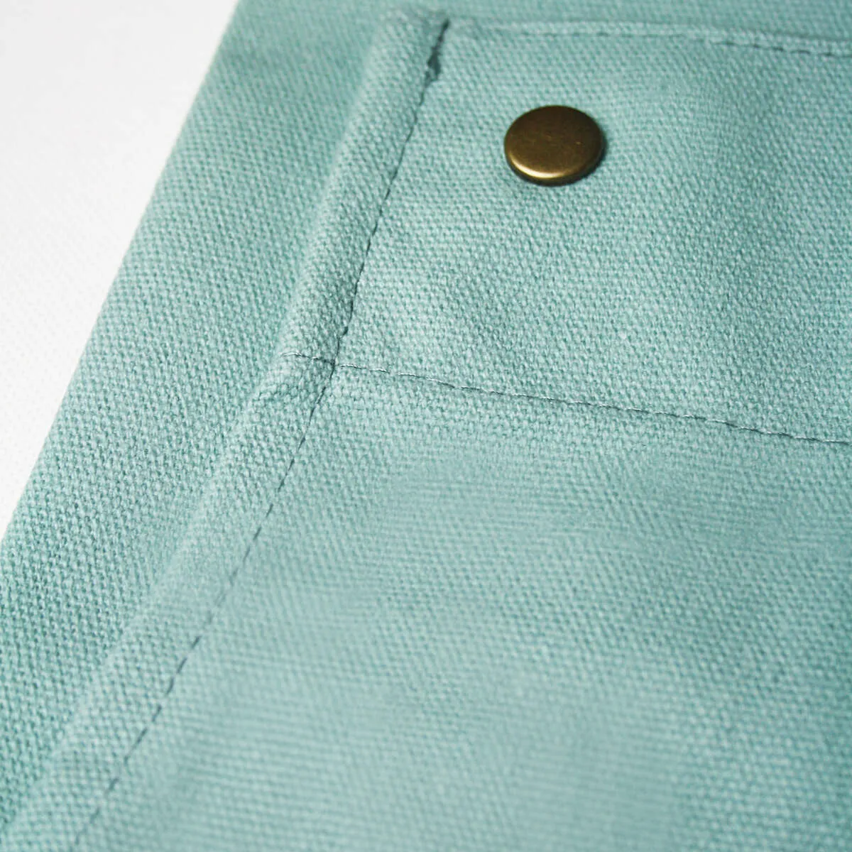 Teal Cotton Canvas Bib Apron