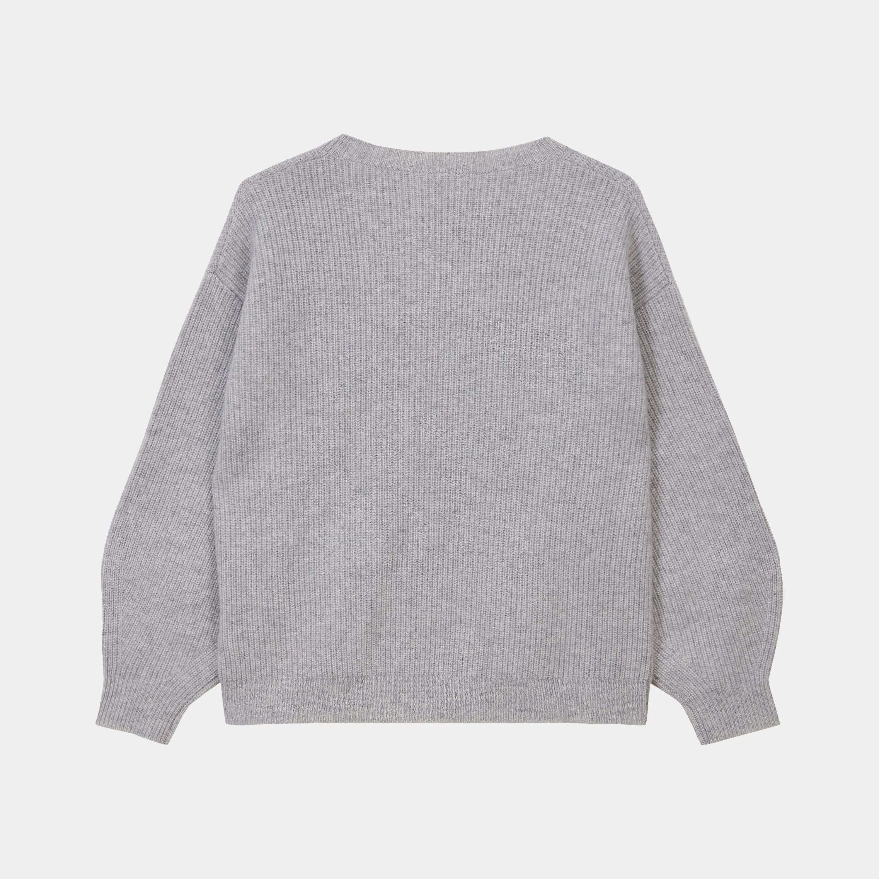 THE CHUNKY CREW SWEATER - FOGGY