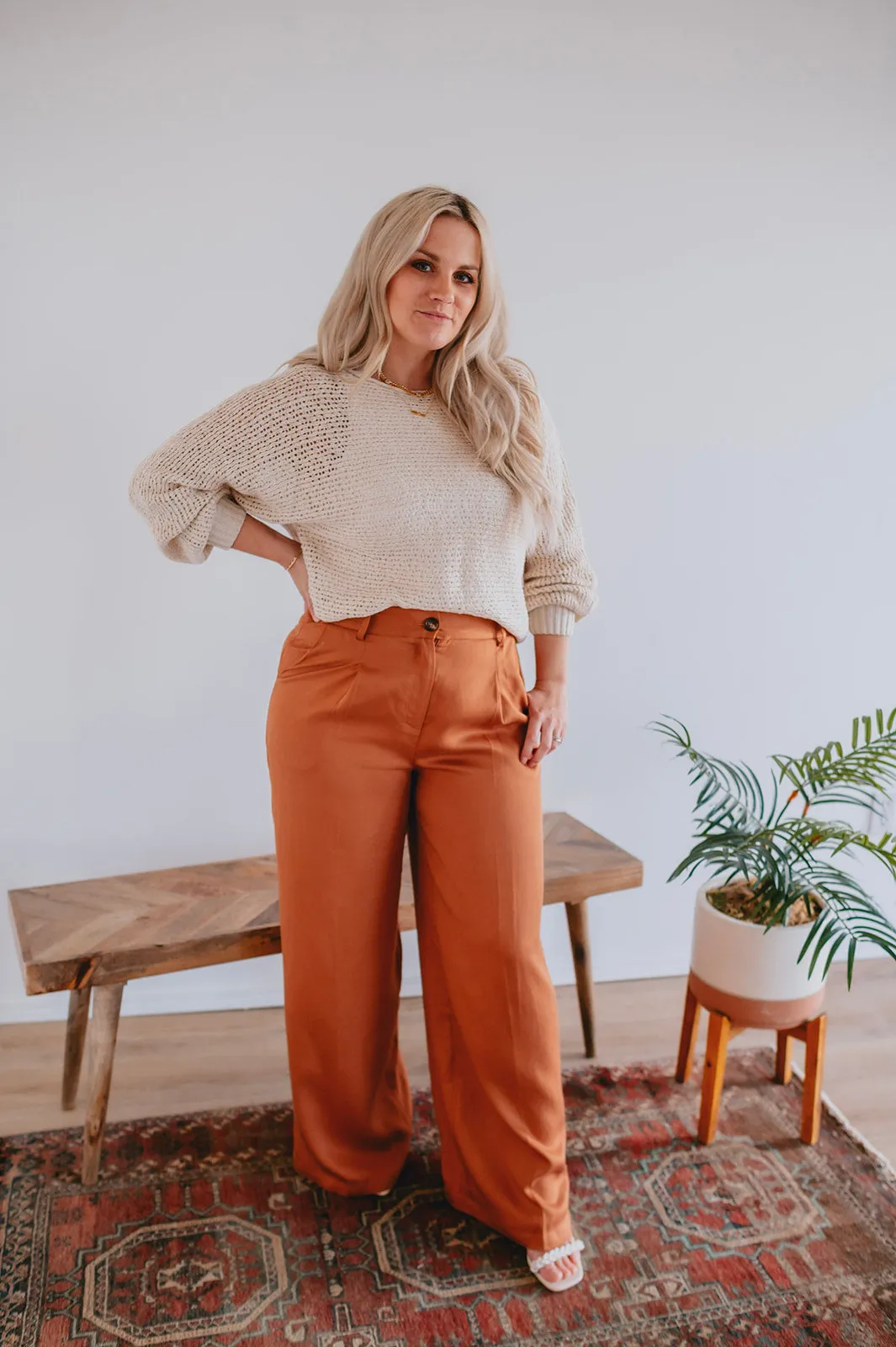 The Philo Pant by FRNCH - Ochre