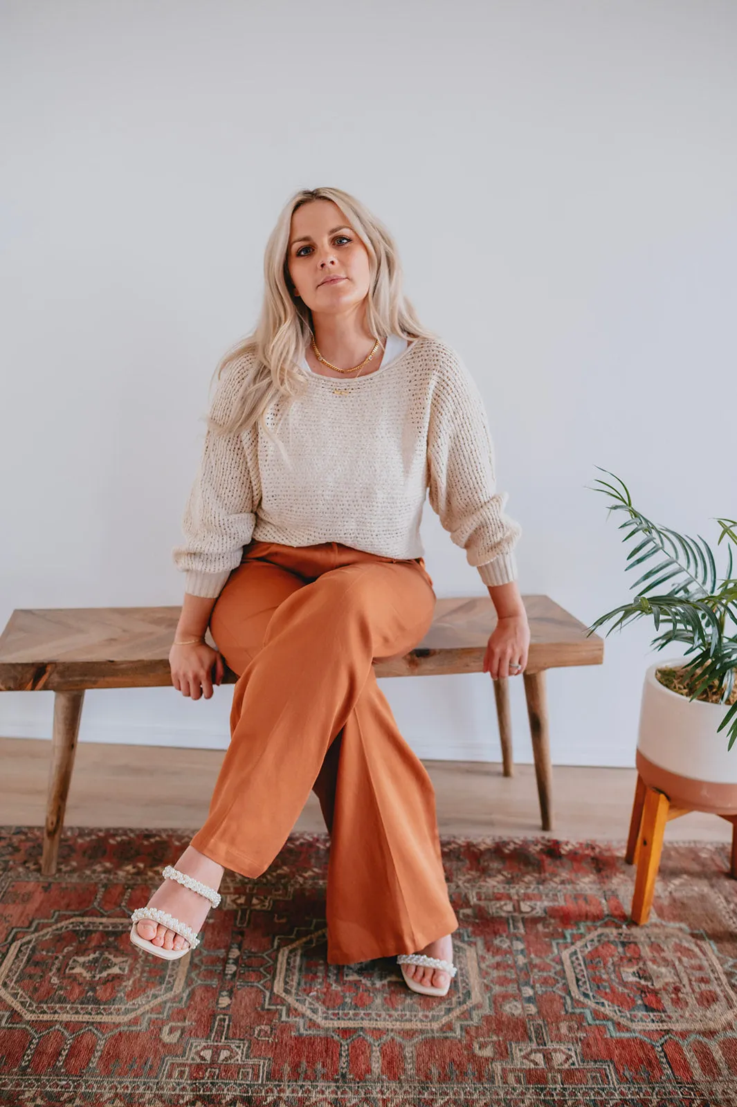 The Philo Pant by FRNCH - Ochre