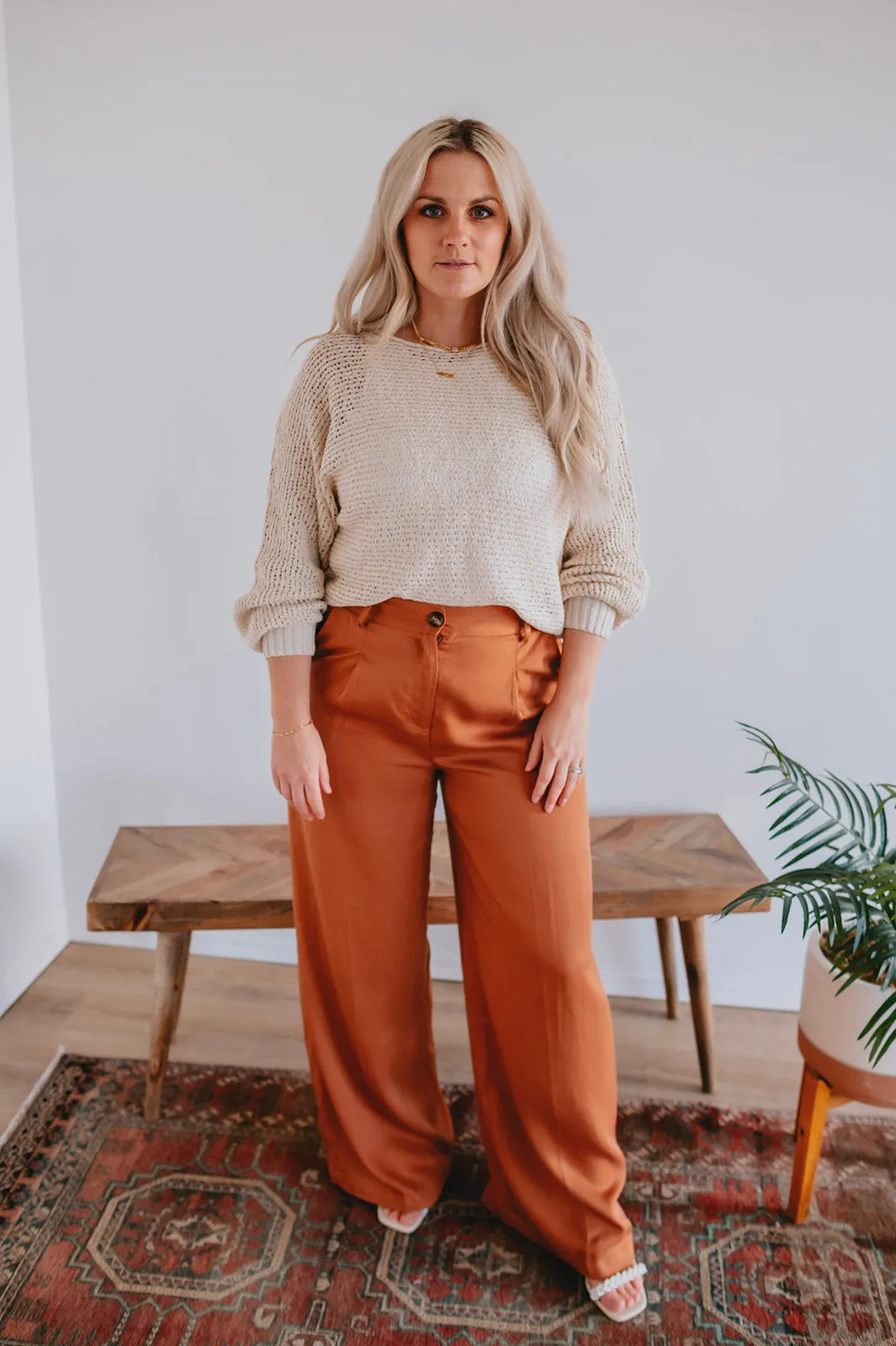 The Philo Pant by FRNCH - Ochre