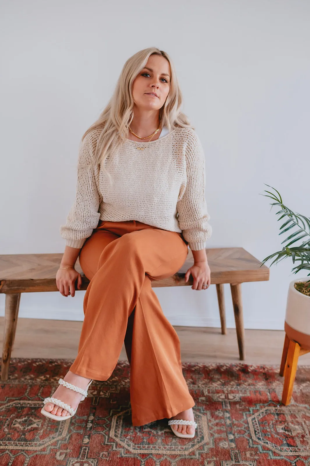 The Philo Pant by FRNCH - Ochre