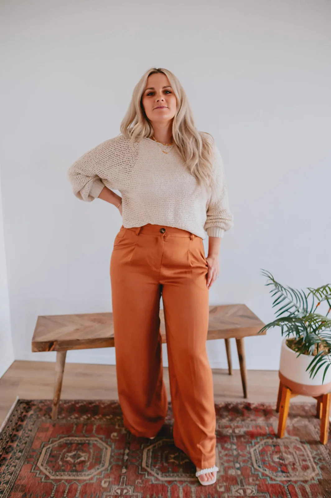 The Philo Pant by FRNCH - Ochre