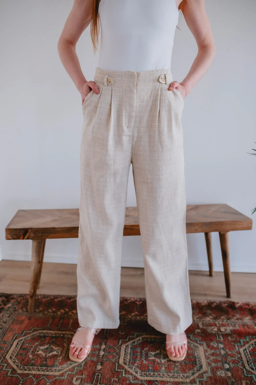 The Picpus Pant by FRNCH - Flax