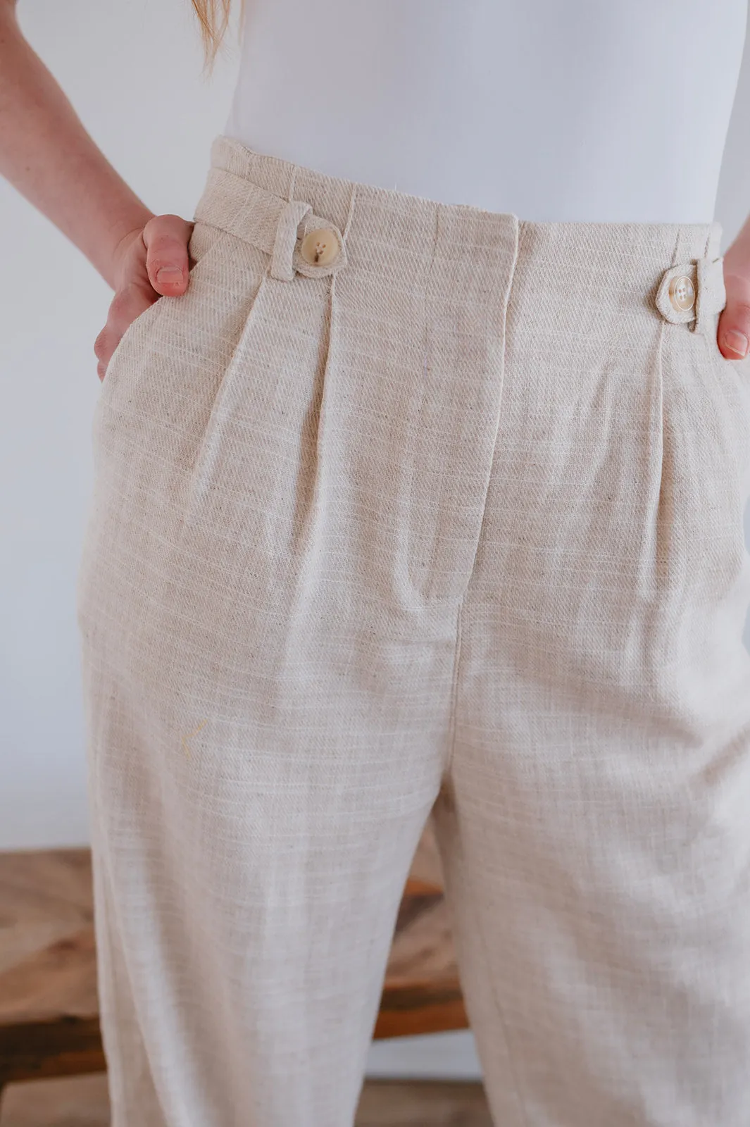 The Picpus Pant by FRNCH - Flax