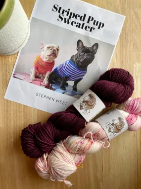 The Striped Pup Sweater Kit 5 Farmer Daughter Juicy DK Sinopah/A Case of You