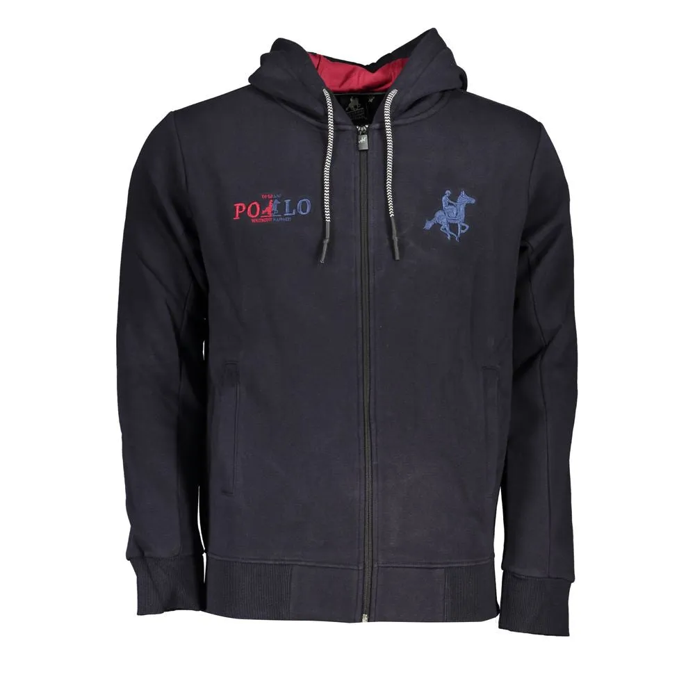 U.S. Grand Polo Chic Blue Hooded Fleece Sweatshirt