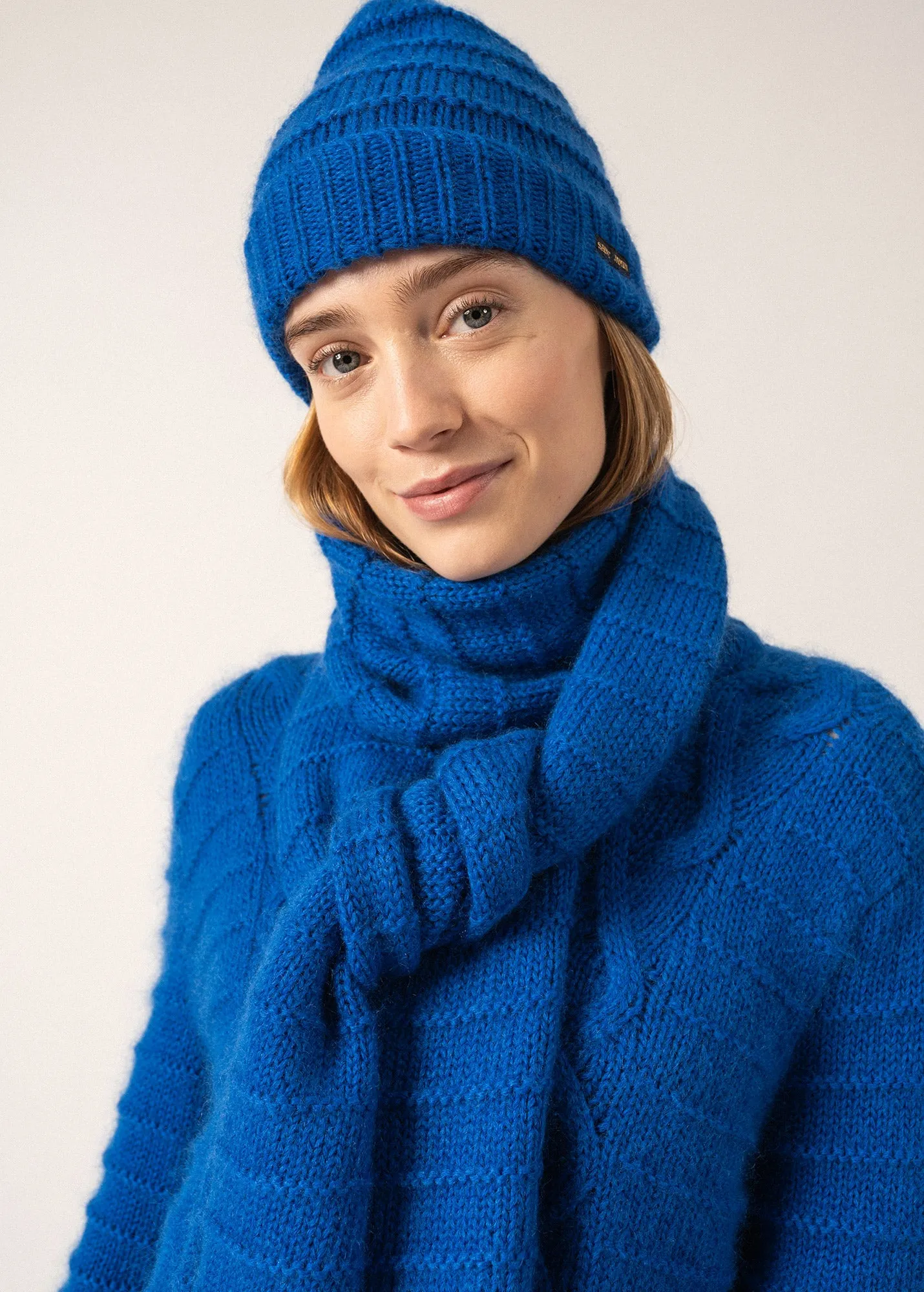 Valais Mohair Beanie - in structured jersey (GITANE)