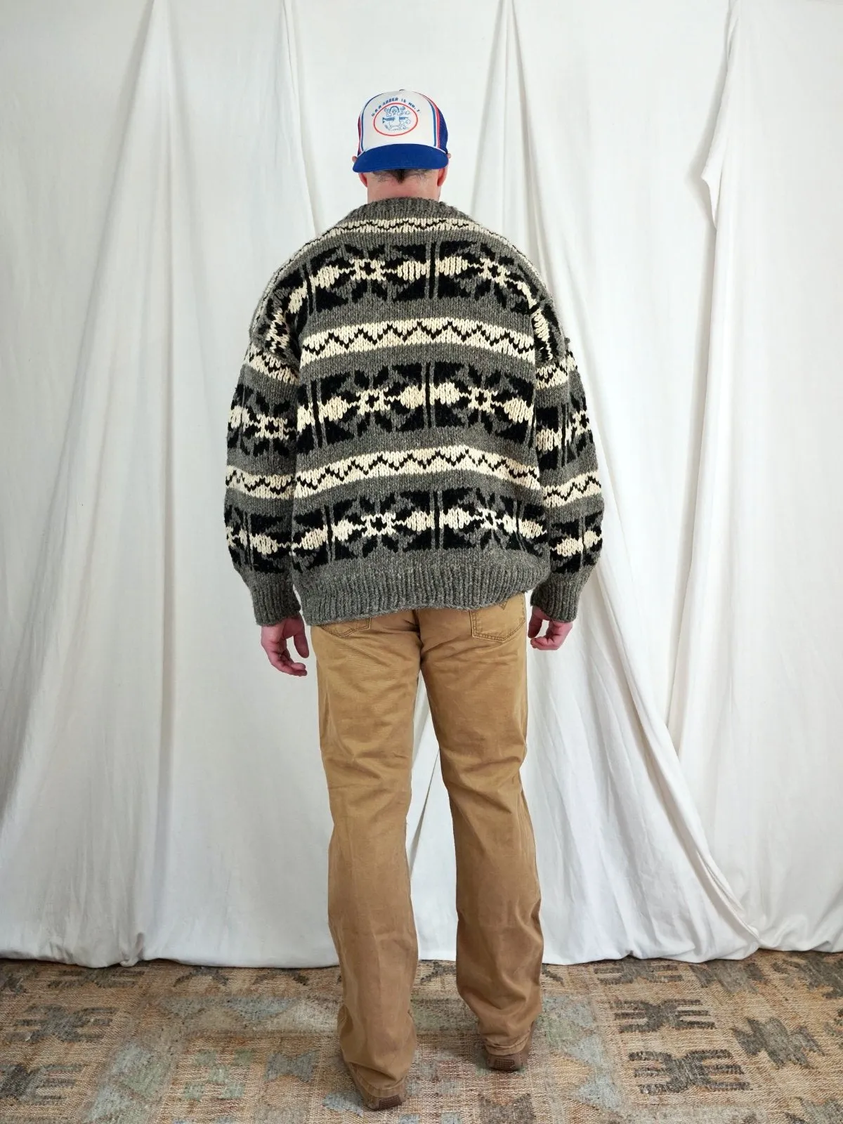 Vintage Chunky Knit Wool Sweater