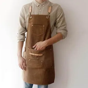 Vintage Leather Chef Apron