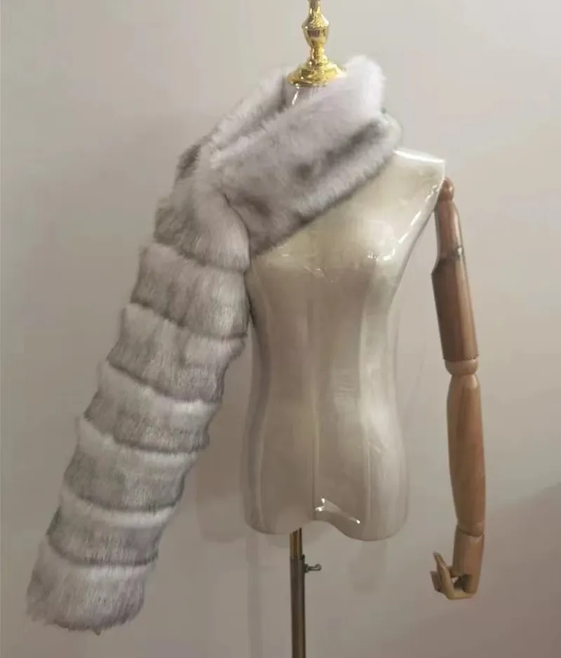 Wholesale fur shawl coat faux fur fashion women's wear（CL9616）