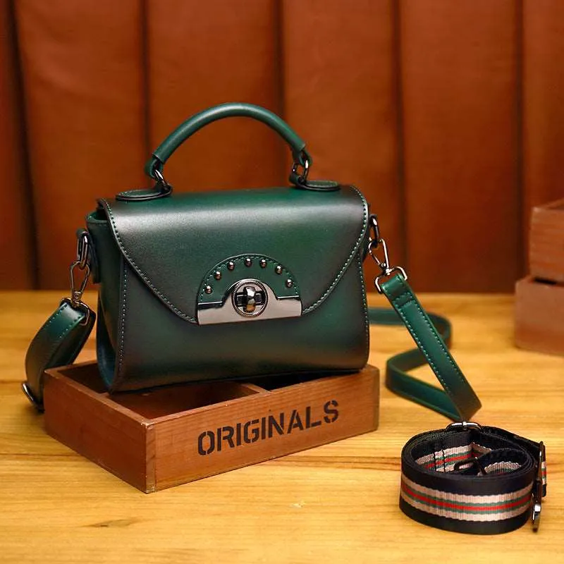 Women Genuine Leather Mini Vintage Shoulder Bag